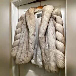 Luxurious Blue Fox Fur Jacket